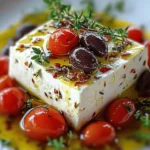Feta al horno con tomates cherry y aceitunas Kalamata First Image First Image