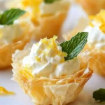 Tazas de masa phyllo con limón y mascarpone First Image First Image