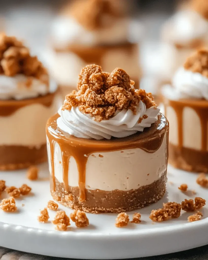 Mini Cheesecakes de Biscoff Sin Hornear First Image First Image