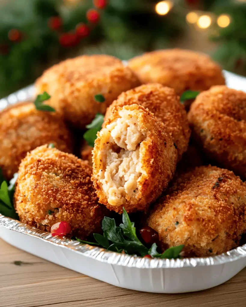 Croquetas de Pollo Navideñas Crujientes First Image First Image