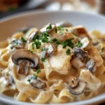 Pasta Cremosa de Pollo y Champiñones First Image First Image