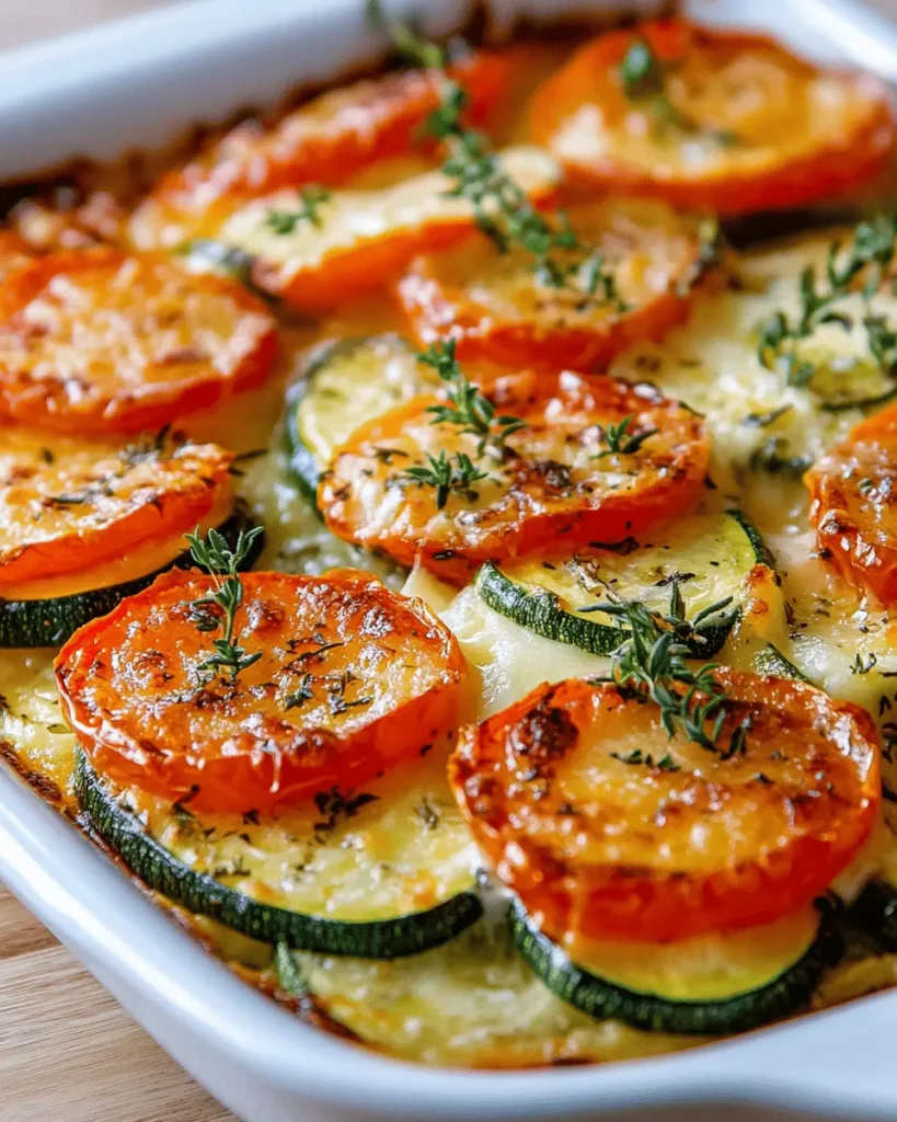 Gratin de Calabacines y Tomates First Image First Image