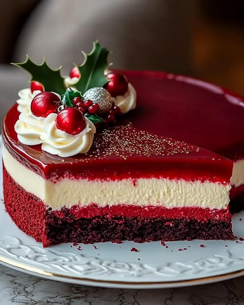 Tarta de Queso Rojo Velvet Navideña First Image First Image