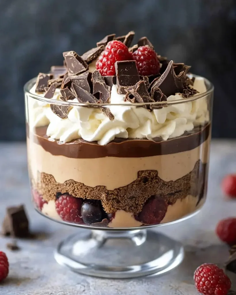 Trifle de Cheesecake de Chocolate con Baileys First Image First Image
