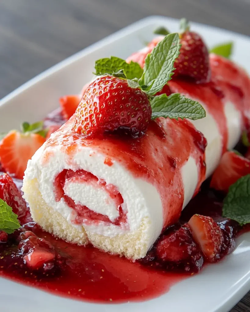 Rollos de Cheesecake de Fresa First Image First Image