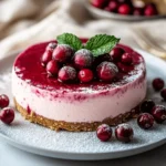 Cheesecake Navideño de Arándano Sin Horno y Bajo en Carbohidratos First Image First Image
