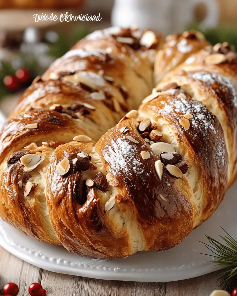 Trenza Dulce de Navidad con Almendras First Image First Image