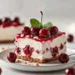 Pastel Helado de Queso Crema y Cereza First Image First Image