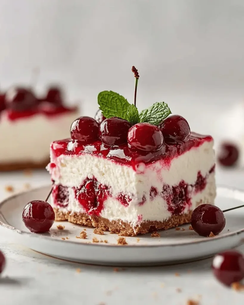 Pastel Helado de Queso Crema y Cereza First Image First Image