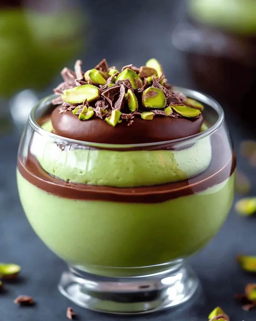Mousse de Pistacho con Ganache de Chocolate First Image First Image