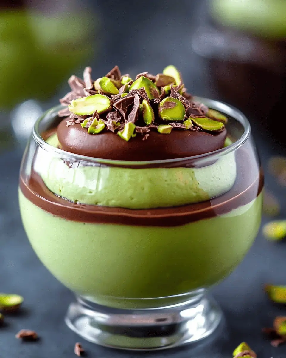 Mousse de Pistacho con Ganache de Chocolate First Image First Image