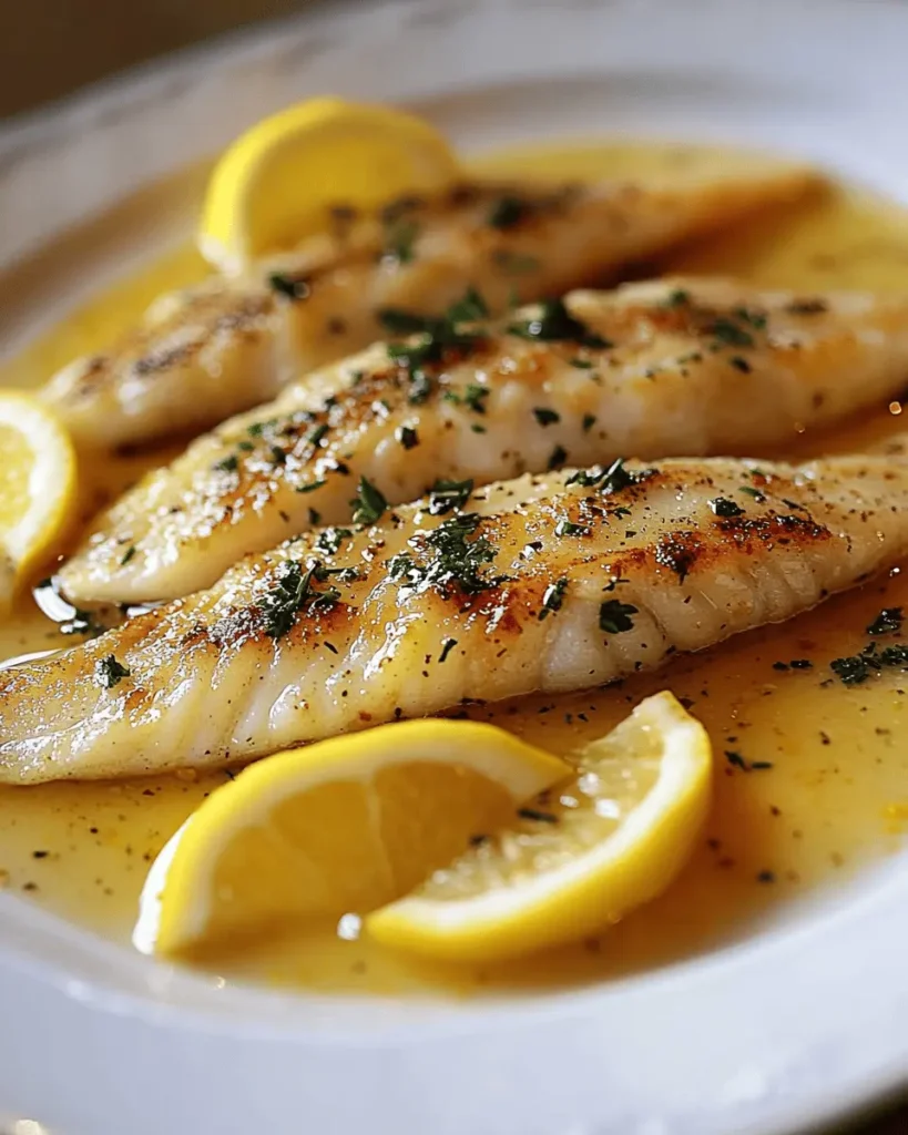 Filetes de Lenguado con Salsa de Limón First Image First Image