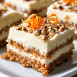 Barritas de Zanahoria con Glaseado de Queso Crema