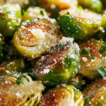 Brócoli de Bruselas Asado con Ajo y Parmesano