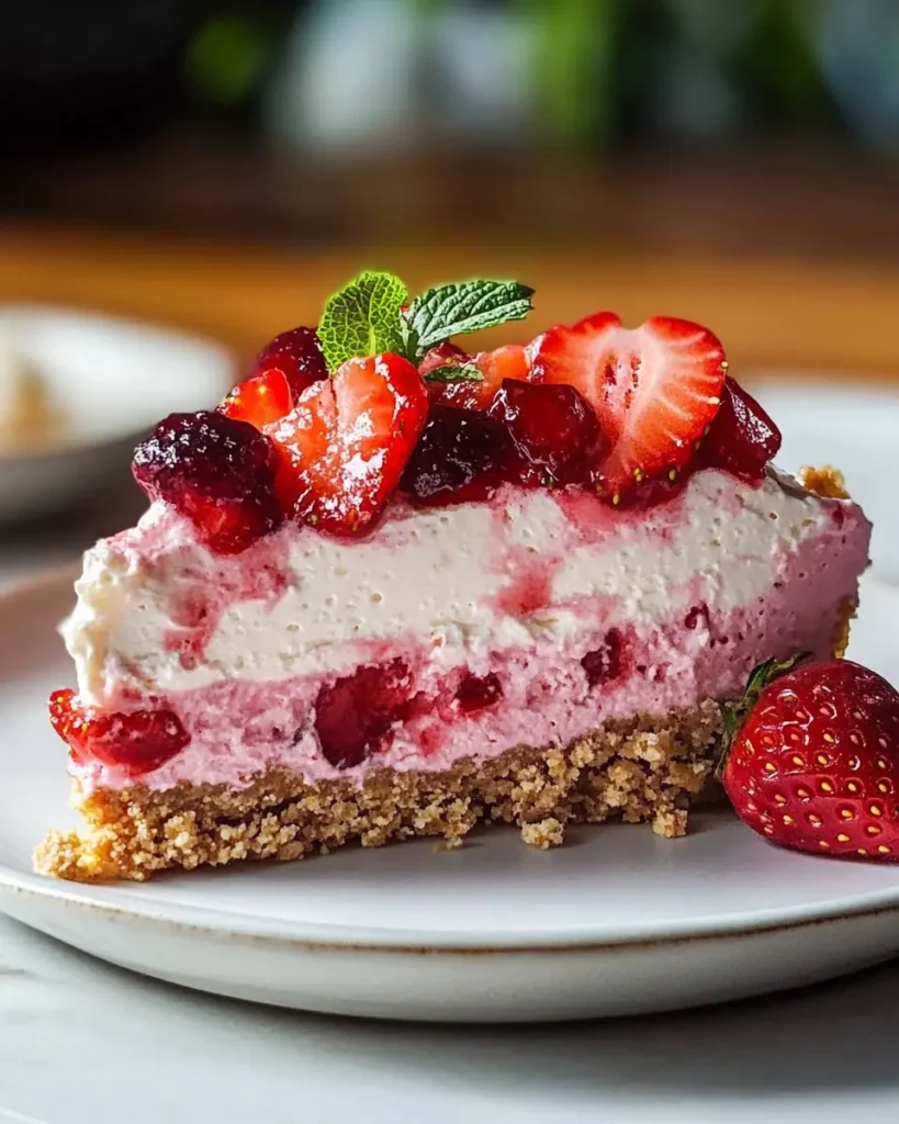 Cheesecake Crujiente de Fresas Berrylicious