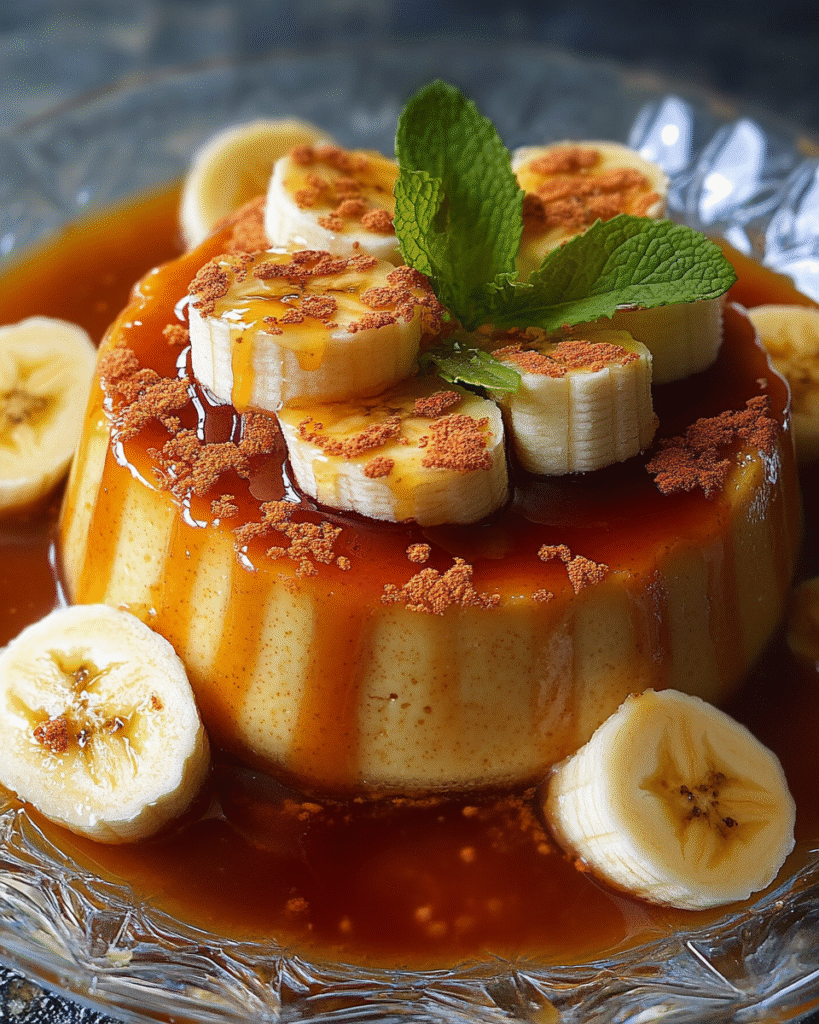Ensalada de Flan de Plátano