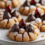 Galletas de Mantequilla de Cacahuate con Flor de Chocolate Sin Gluten