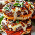 Hamburguesas de Pizza en Crockpot