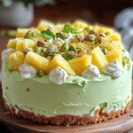 Pastel de Sueño de Piña y Pistacho