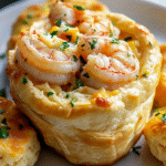 Pastelito de Mariscos con Galletas de Cheddar