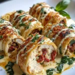 Rollos de Pollo a la Toscana