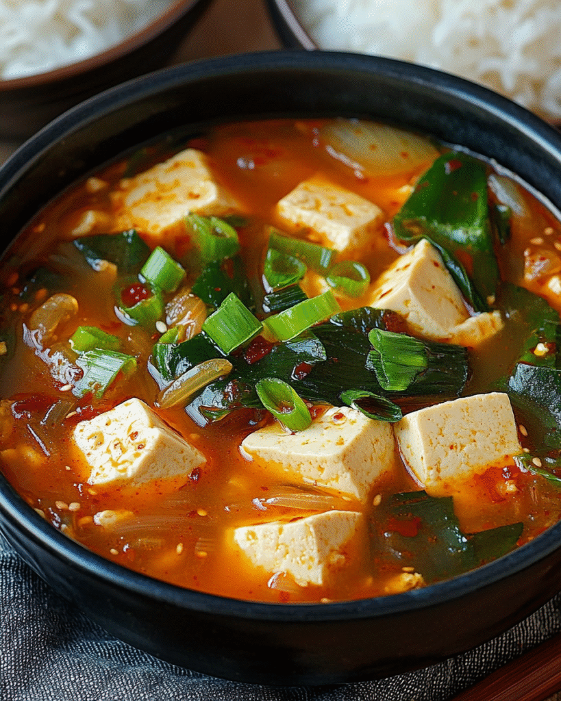 Sopa de Tofu Coreana