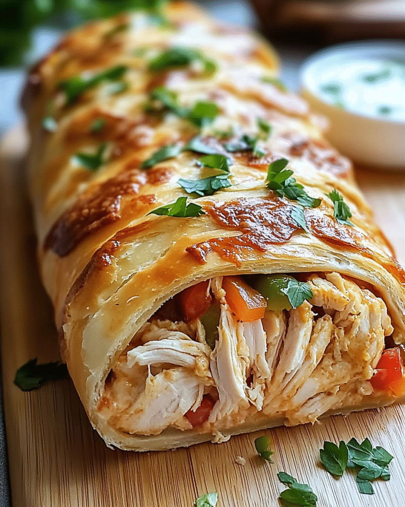 Stromboli de Pollo Ranch
