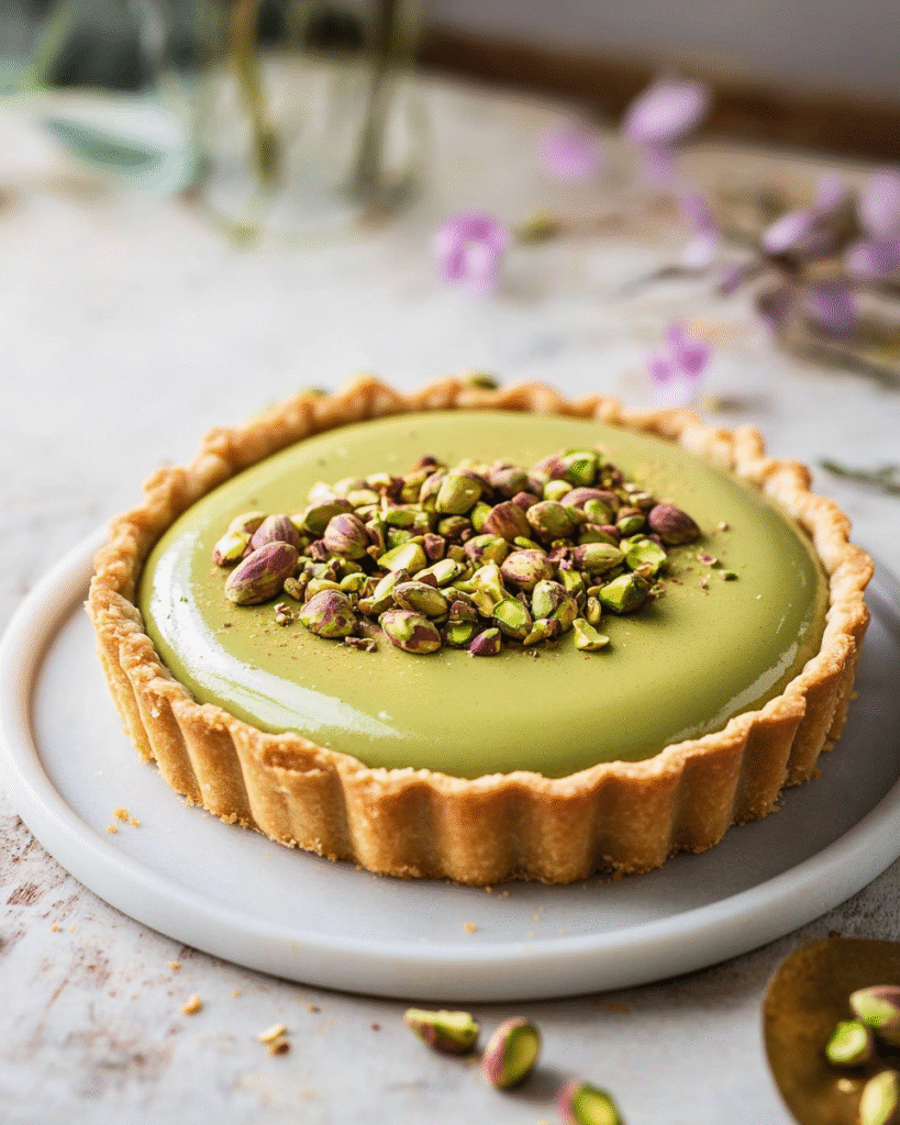 Tarta Irresistible de Pistacho con Pasta Cremosa de Pistacho