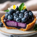 Tarta de Chía y Arándanos Sin Horno