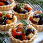 Tartaletas de Cosecha con Verduras Caramelizadas y Brie