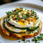 Tostada de Ricotta Cremosa con Hierbas y Miel para un Brunch Perfecto