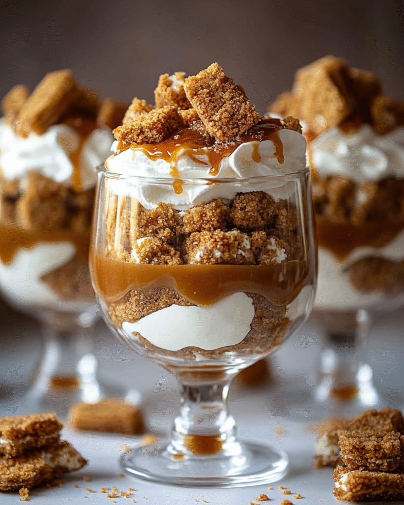Trifle de Biscoff y Caramelo Glamuroso