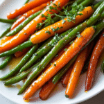 Zanahorias y Ejotes Glaseados con Miel