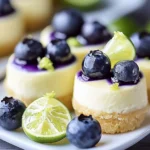 Mini Cheesecakes de Arándano y Lima First Image First Image