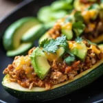 Botes de Calabacín Estilo Taco con Pavo y Aguacate First Image First Image