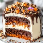 Pastel de zanahoria con chocolate First Image First Image