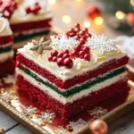 Pastel de Navidad Fácil en Bandeja First Image First Image