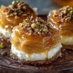 Galletas de Phyllo de Cheesecake de Baklava First Image First Image