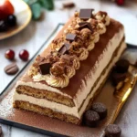 Bûche tiramisú de speculoos First Image First Image