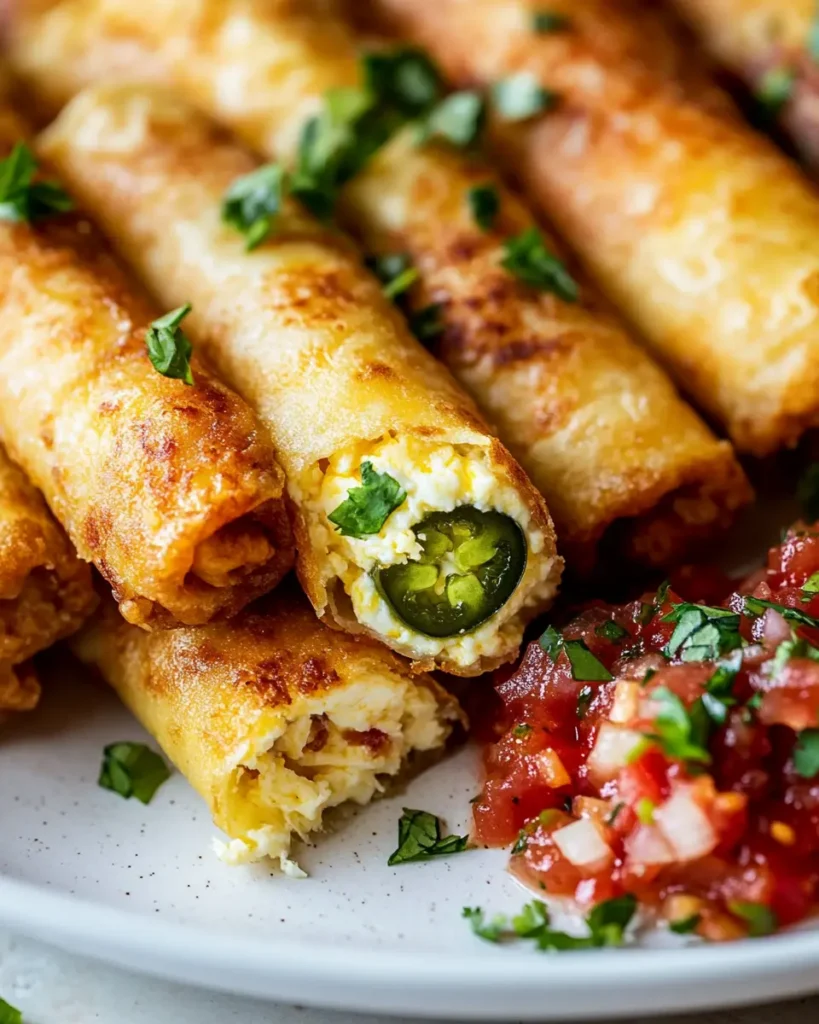 Rollitos de Huevo con Jalapeño y Queso First Image First Image