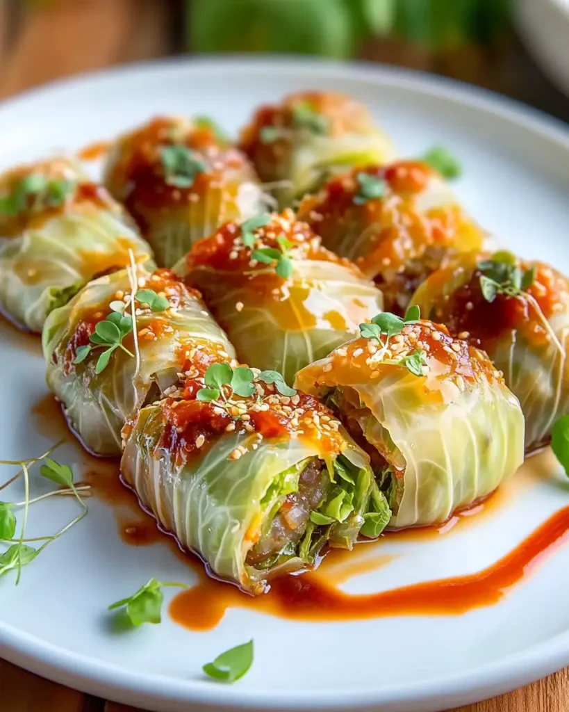 Rollos de Repollo Napa Rellenos First Image First Image
