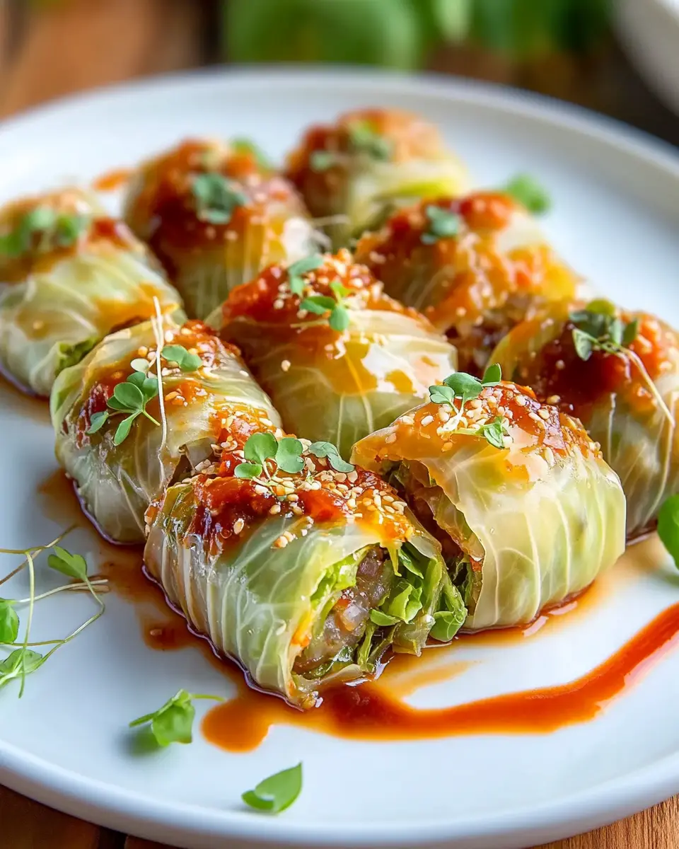 Rollos de Repollo Napa Rellenos First Image First Image