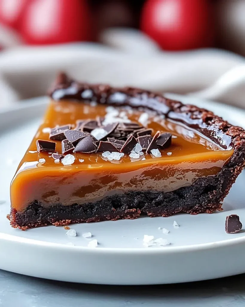 Tarta de Brownie con Caramelo Salado First Image First Image