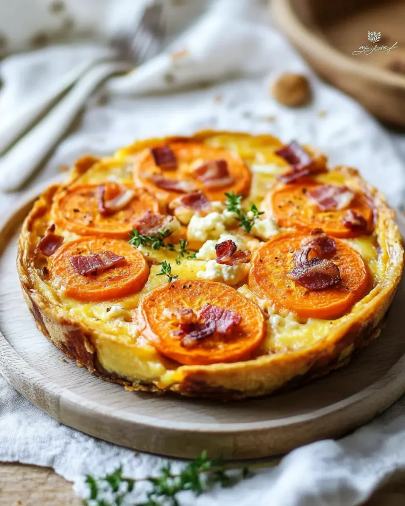 Clafoutis de zanahorias, bacon y queso de cabra First Image First Image