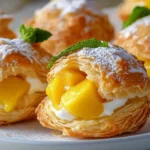 Puffs Tropicales de Mango y Crema de Coco First Image First Image