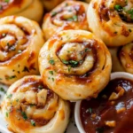 Rollitos de Pizza de Pollo BBQ con Queso First Image First Image