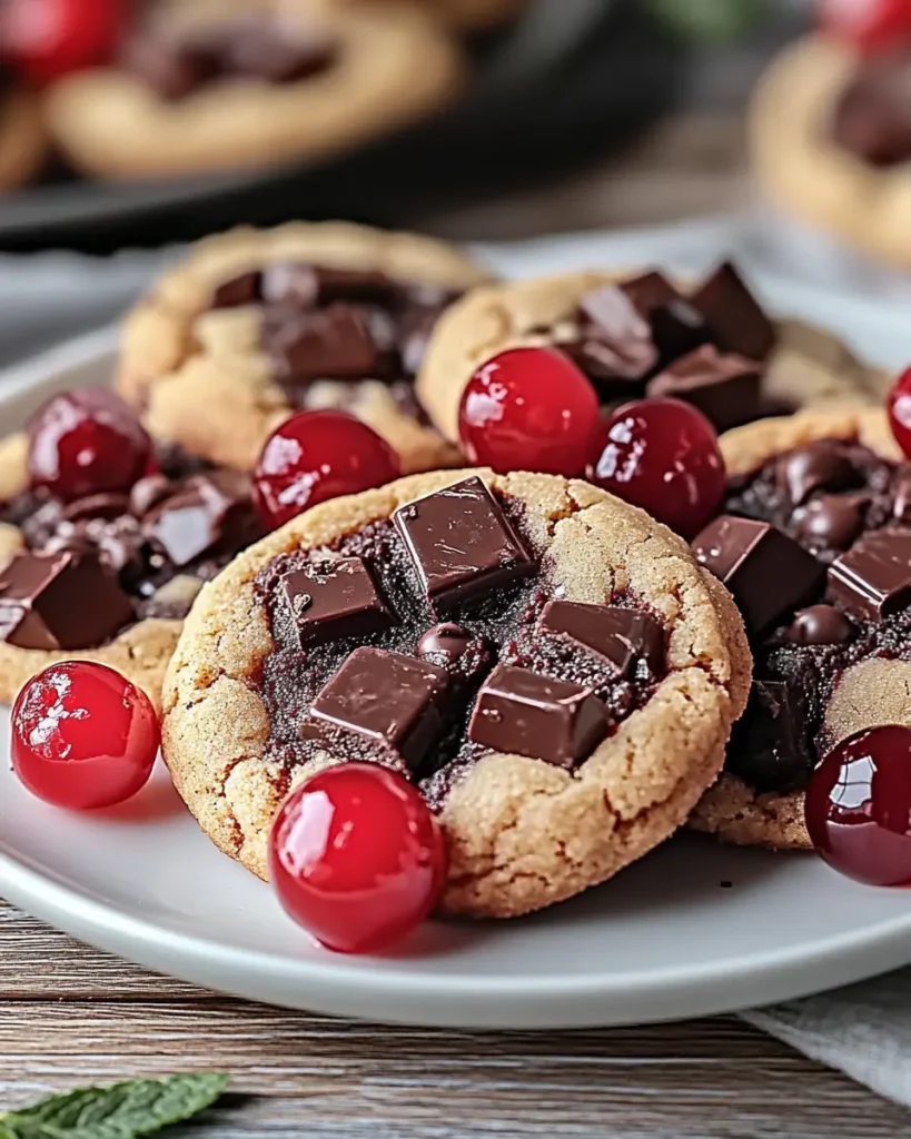 Galletas de Chocolate con Cerezas Maraschino Celestiales First Image First Image