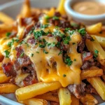 Papas a la Francesa con Queso y Carne First Image First Image