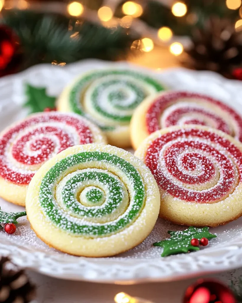 Galletas de Azúcar en Espiral de Navidad First Image First Image
