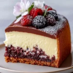 Pastel de Chocolate y Queso Crema First Image First Image
